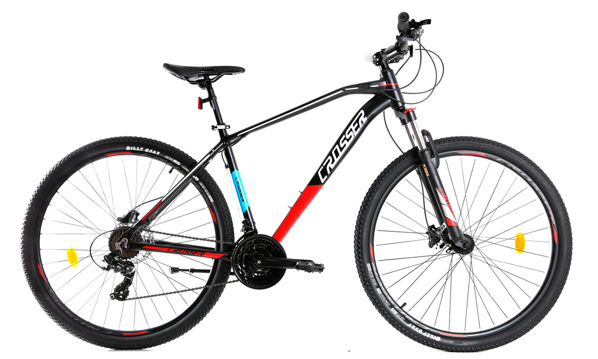 Фотографія Велосипед Crosser Jazzz 3 29" 2021, розмір XL, Чорно-червоний